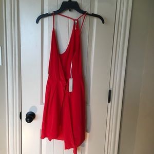 Red cover up over bathing suit ❤️